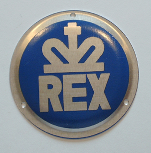 REX-Emblem zum Aufnieten für Deckel Umlaufmagnet 